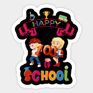 Happy 100 Days Of School Sticker